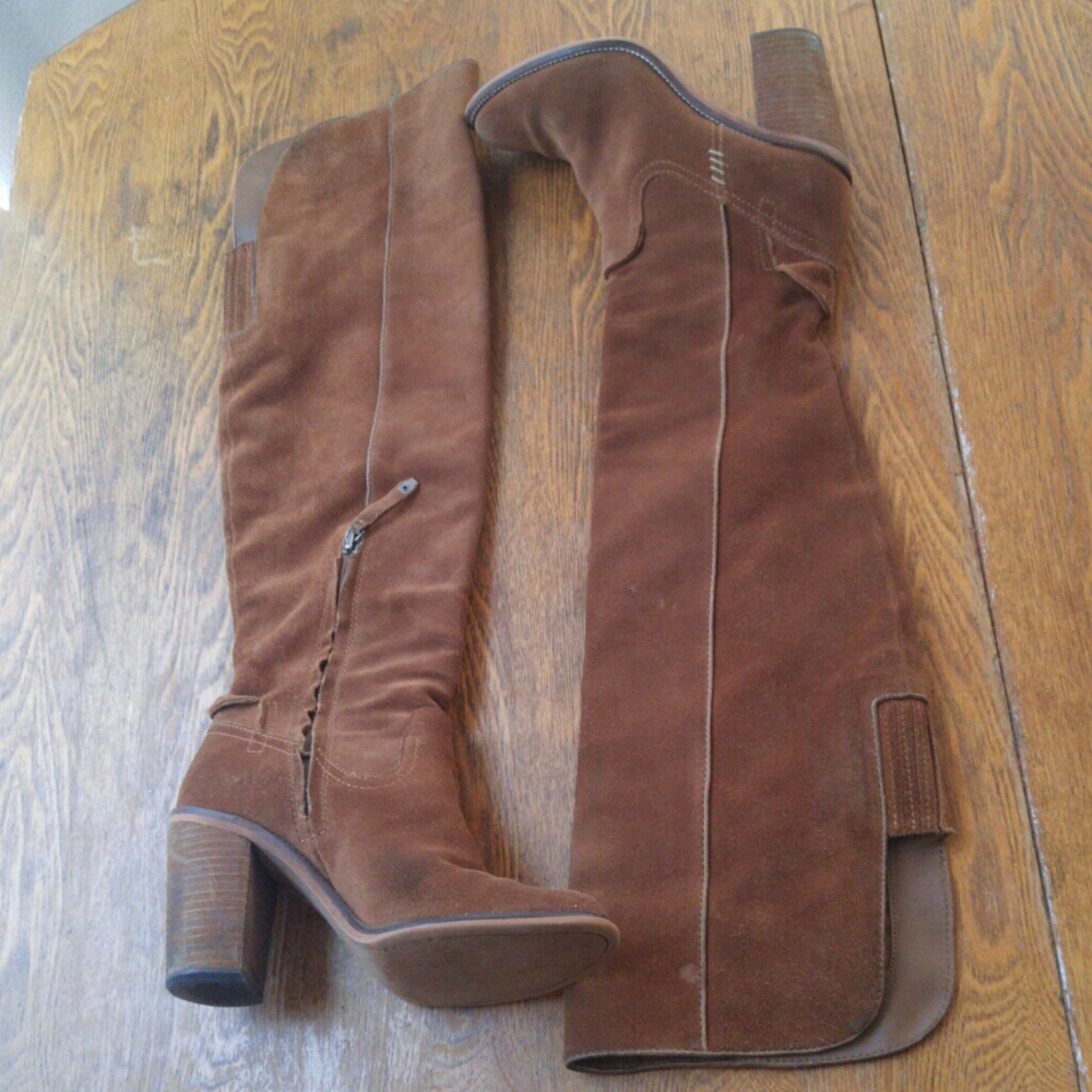 Dolce Vita Brown Suede Tall Knee High Boots